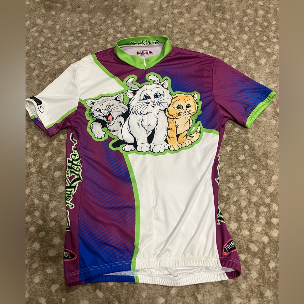 Rare Women’s Primal Cycling Jersey Cats Medium - Picture 2 of 3
